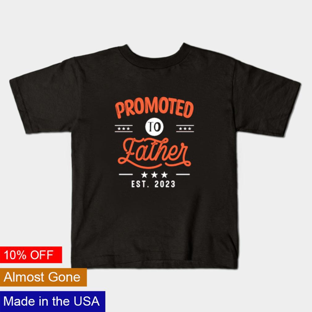 Awesome Promoted to father est. 2023 shirt